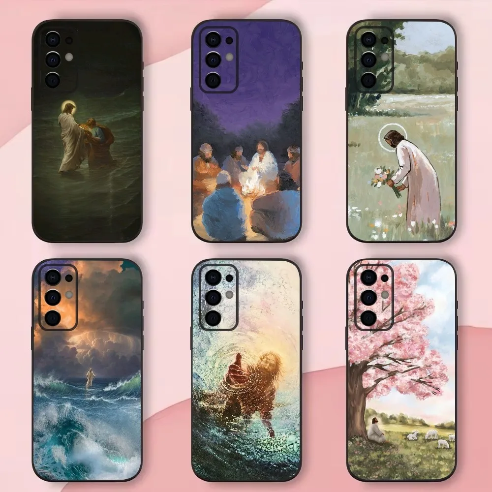 

Faith Christian Religious Jesus Phone Case For Samsung S24,S21,S22,S23,S30,Ultra,S20,Plus,Fe,Lite,Note,10,9,5G Black Soft Shell