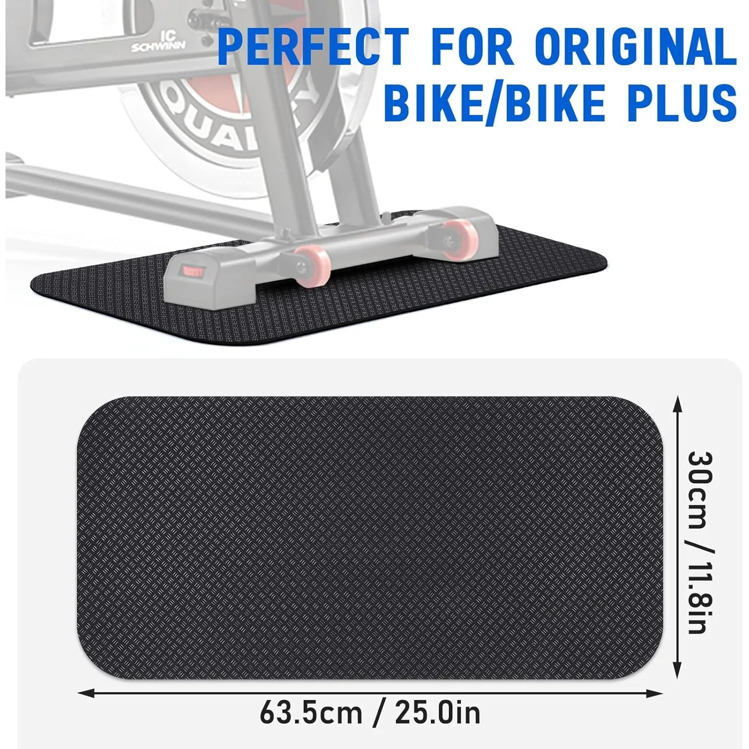 2pcs Foldable Double-Sided Non-Slip Bike Trainer Mat for Indoor Cycling & Fitness Equipment Floor Protection