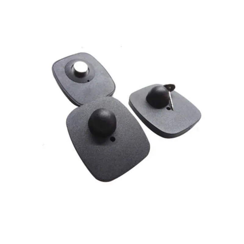 1000 Pieces Supermarket Luggage and Clothing Anti-Theft Hard Tag 42x48mm RF 8.2Mhz Black Anti-Theft Magnetic Buckle