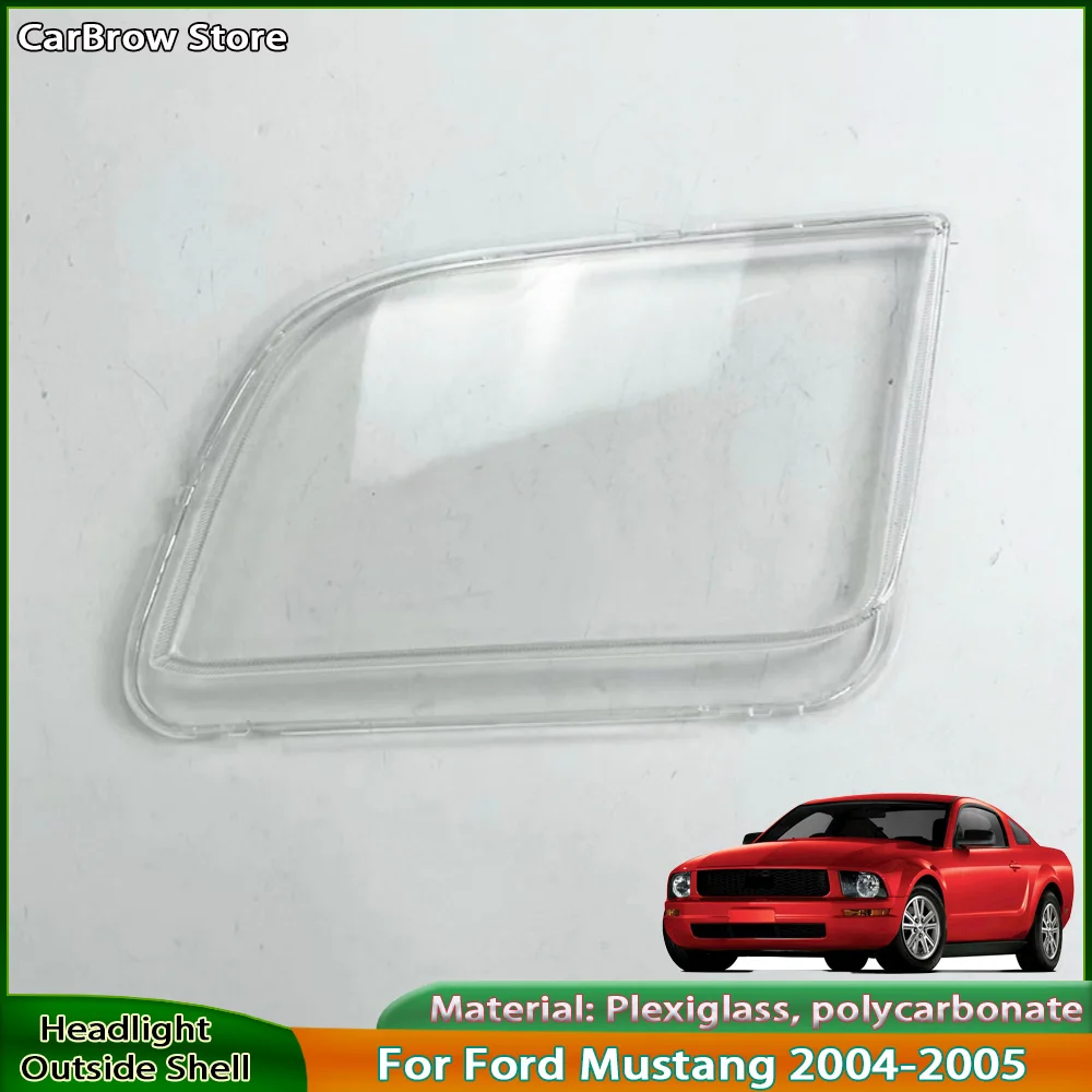 

Корпус фары, линза, автозапчасти для Ford Mustang 2004-2005, крышка передней фары, прозрачная маска, абажур
