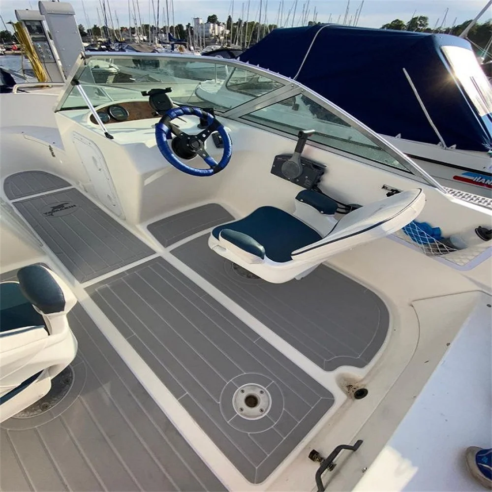 

2000 Yamarin 5150 Cockpit Pad Boat EVA Foam Faux Teak Deck Floor Mat Flooring SeaDek MarineMat Gatorstep Style Self Adhesive