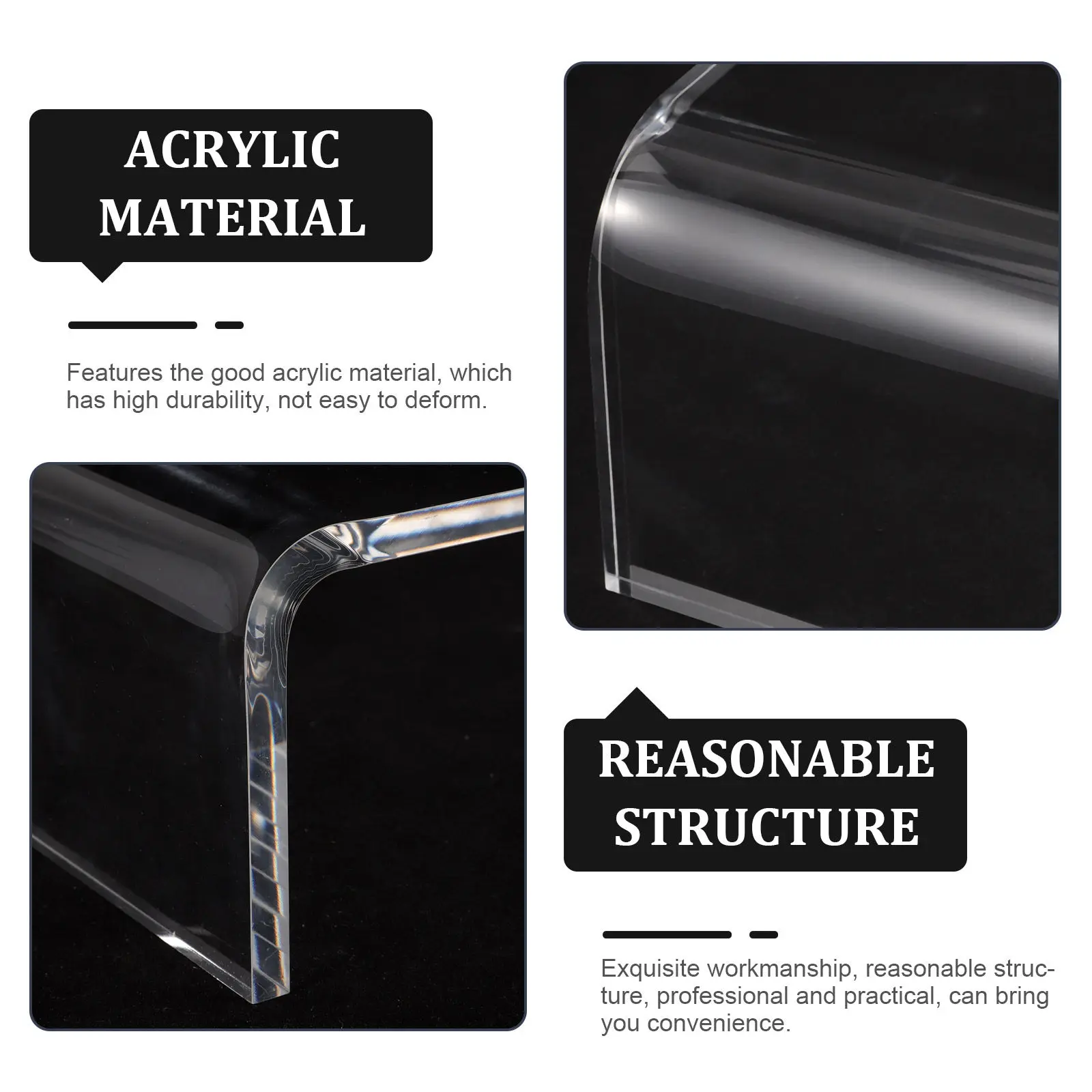 

Clear Acrylic Keyboard Bridge Cover Keyboard Protector Anti-Cat Transparent Computer Desktop Monitor Stand Storage Rack