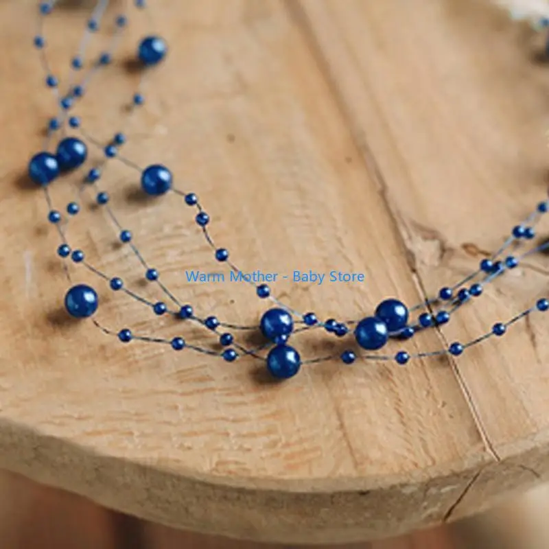 طفلة صغيرة لؤلؤة عقال الطفل التقطت الصور تشكل صورة Tieback الشعر التبعي 57QE #2