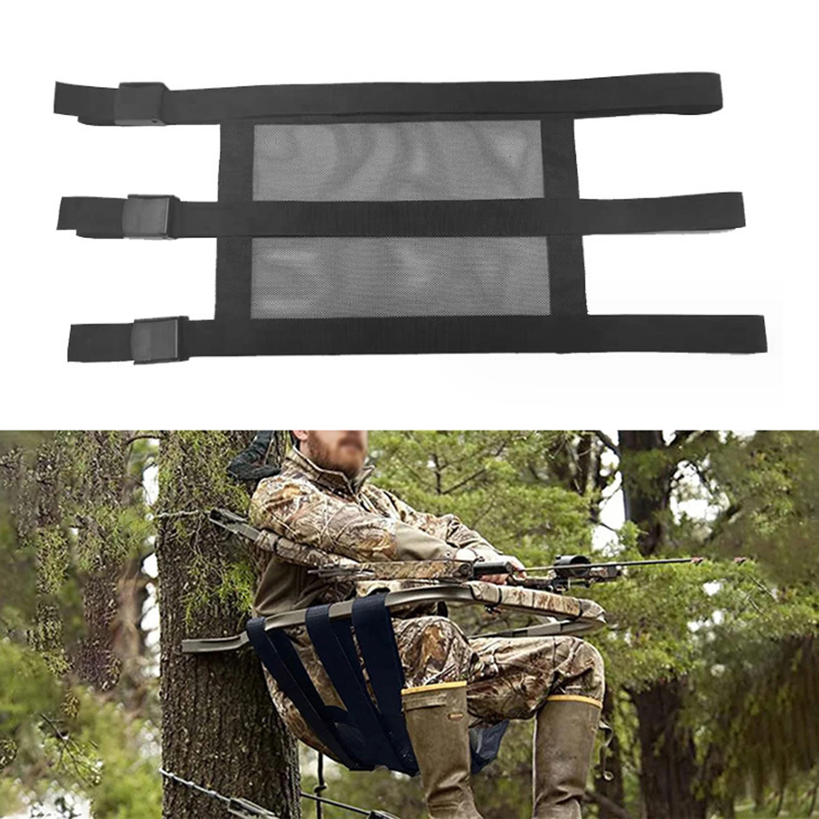 Nylon Treestand Seat For Hunting Climbing Kit Parts Replacement Stand 40 * 30cm Accessories Nylon New Practical