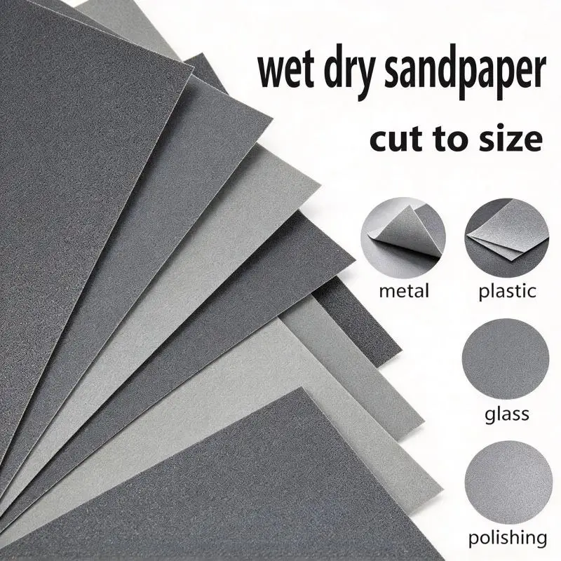 5/10/20/30Pcs Sandpaper 80 280 800 1000 2000 2500 4000 Grit Sand Paper Water/Dry Sanding Paper Abrasive Tools  Metal Automotive