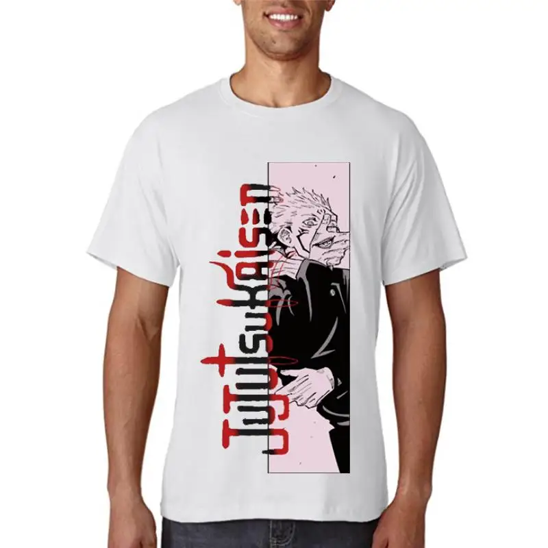 Jujutsu Kaisen Anime Print Woman T Shirts Summer Oversized O-neck Tee Shirts Hip Hop Loose Streetwear Lovely Women's T Shirts