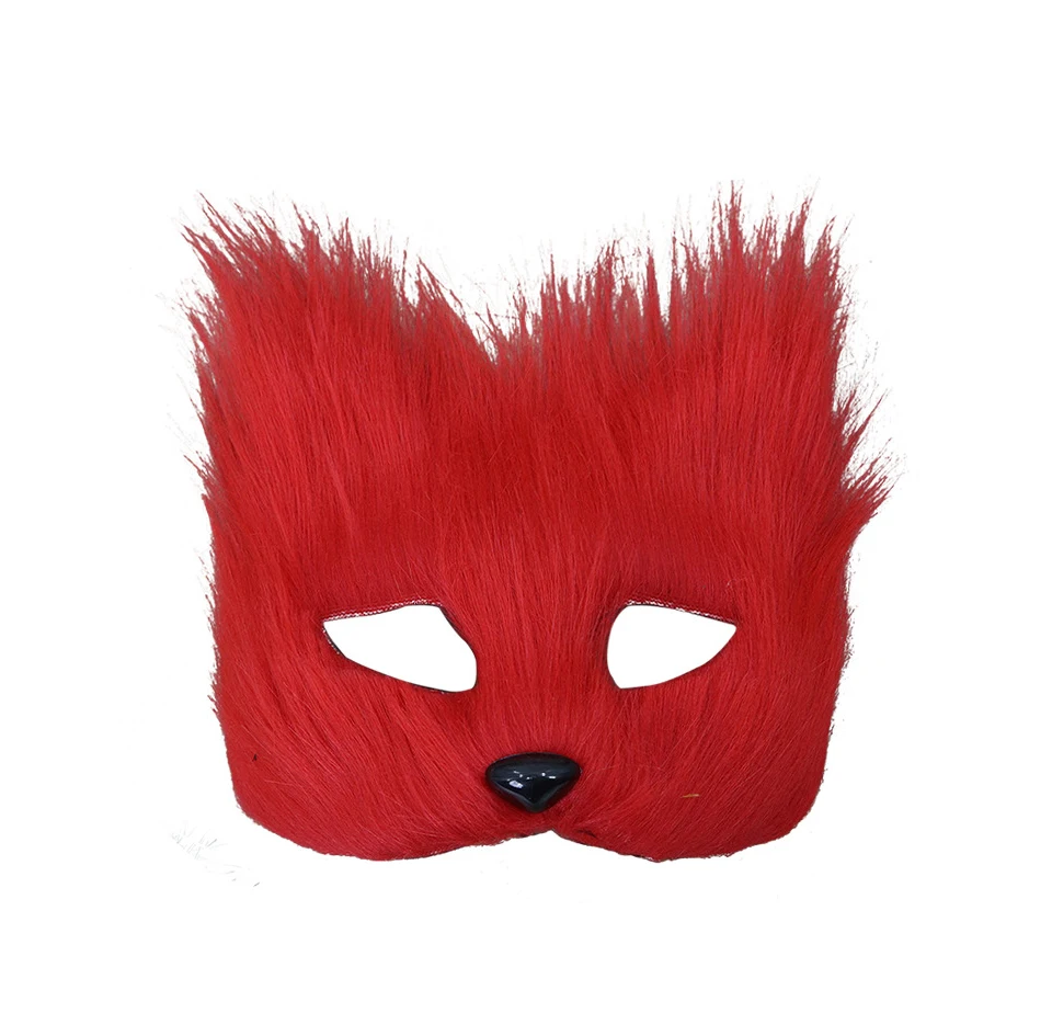 Maschera per le orecchie Elegante maschera per mezza faccia di Halloween Maschera da donna realistica Realistica per feste in costume di celebrazioni di Halloween