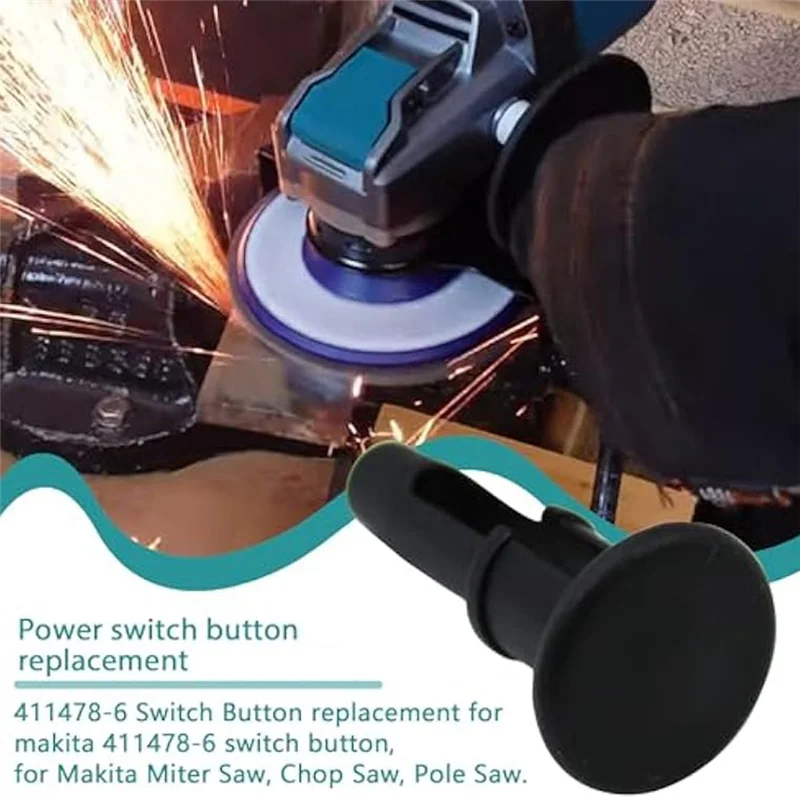 

A34R 2Pcs Switch Button 411478-6 Fits For Mitre Saw LS1214 LS1013 LS1040 LS1212 2414B BLS712 BLS820