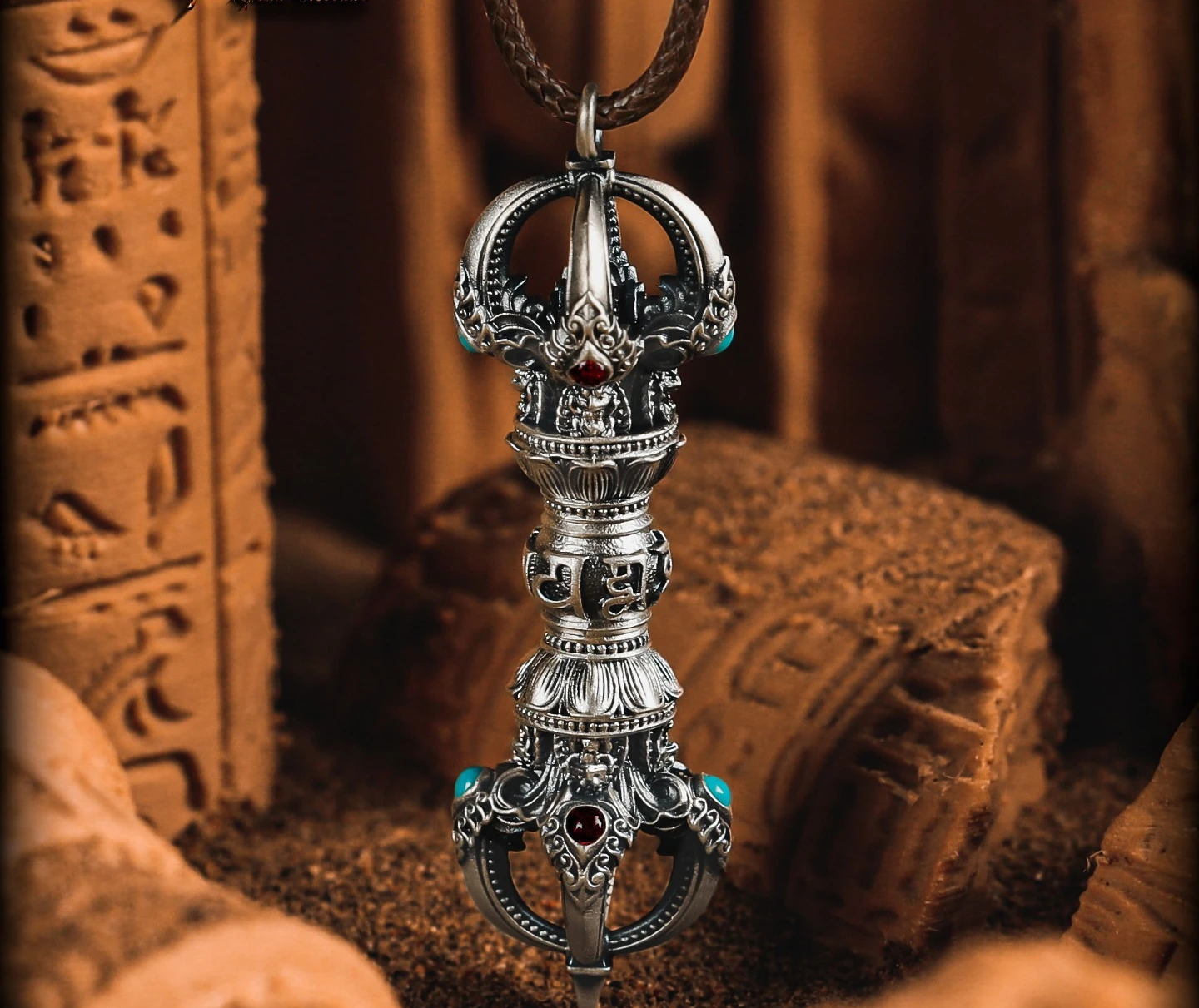 [Xuangu] Original Design Foot Silver 999 Vajra Pestle Pendant