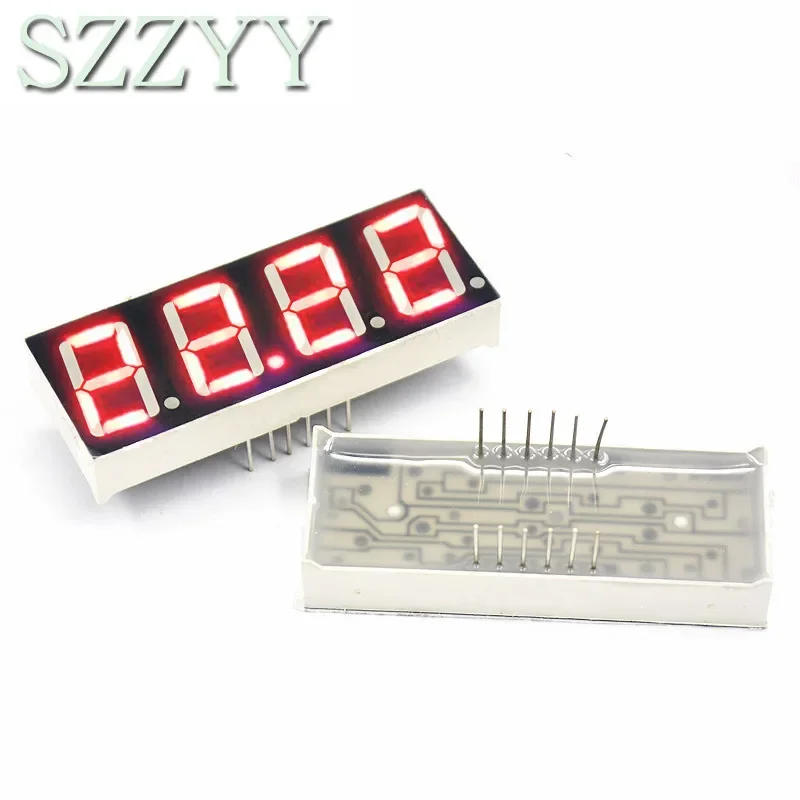 1 Buah Layar LED 0.56 Inci 7 Segmen 1 Bit/2 Bit/3 Bit/4 Bit Digit Tabung Merah Katoda Umum/Anoda Digital 0.56 Inci Led 7 Segmen