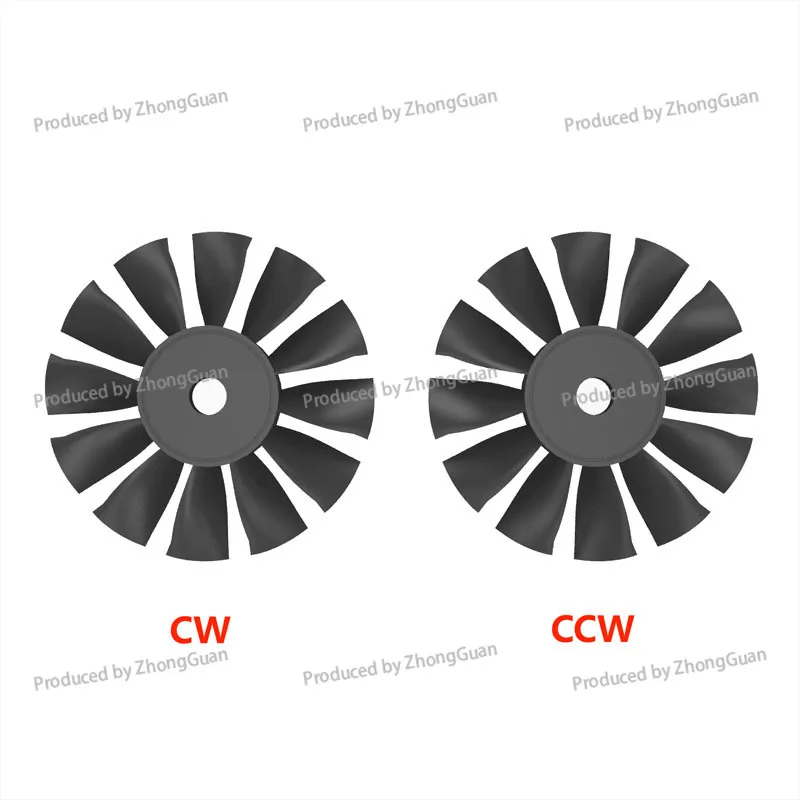 Air Duct Model Aircraft EDF70 12-blade Propeller CW CCW Aerial Photography Drone Aircraft Duct Including Accessories