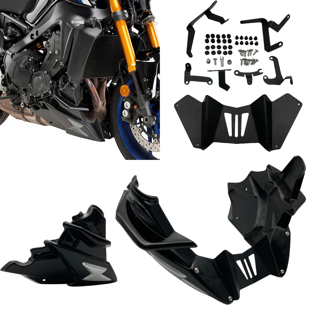

Мотоциклетный трус, подходит для Yamaha FZ09 FZ-09 MT-09 MT 09 2021-2024 MT09 SP, нижний спойлер двигателя, защитная крышка обтекателя