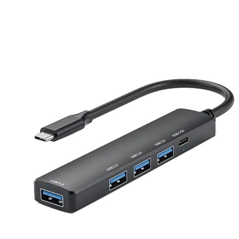 5-In-1 USB Docking Station USB Hub PD 100W 4K 30Hz USB 3.0 USB2.0 USB C HUB Splitter For PC Laptop Computer