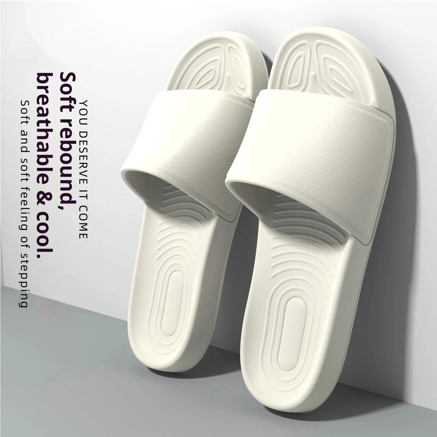 Herren-Slipper aus EVA im Integralformverfahren, weich, stoßdämpfend, rutschfest, für drinnen und den Alltag. – Detail 5