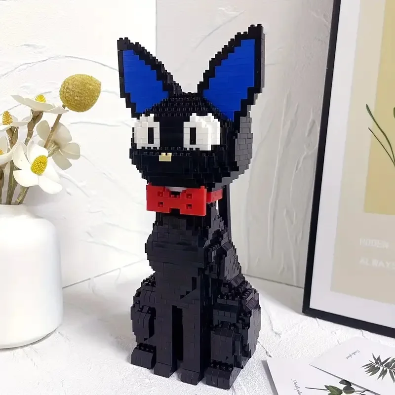 ชุดบล็อกอาคาร Shiba Inu หรือ Black Cat ที่มีเสน่ห์ โมเดลสัตว์เลี้ยงที่น่ารื่นรมย์สําหรับอิฐสัตว์สร้างสรรค์สําหรับเด็กผู้หญิงของขวัญวันหยุด