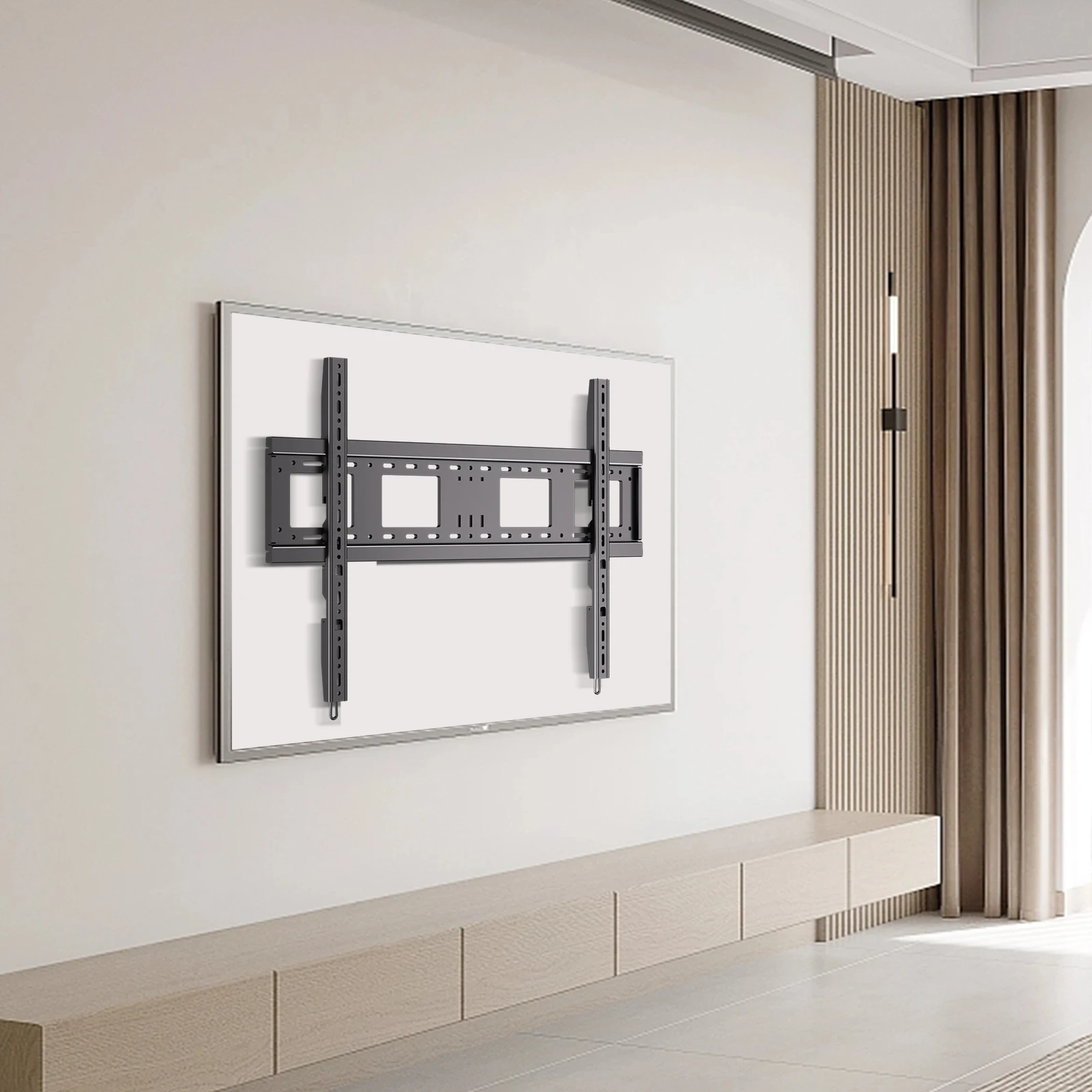 Soporte de Pared para TV de 60-100 Pulgadas, Soporte Fijo para TV, Brazo de Soporte VESA 900x600mm, Carga 220 Libras, Soporte para Monitor LCD LED, Panel Plano DG101