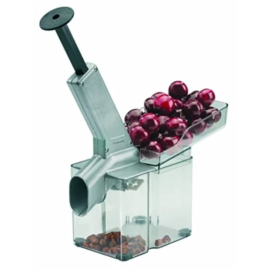 

Kirschomat Cherry Pitter High Capacity Cherry Stoner 33 lbs/Hour Stainless Steel Plunger Large Pit Container Manual Cherry Seed