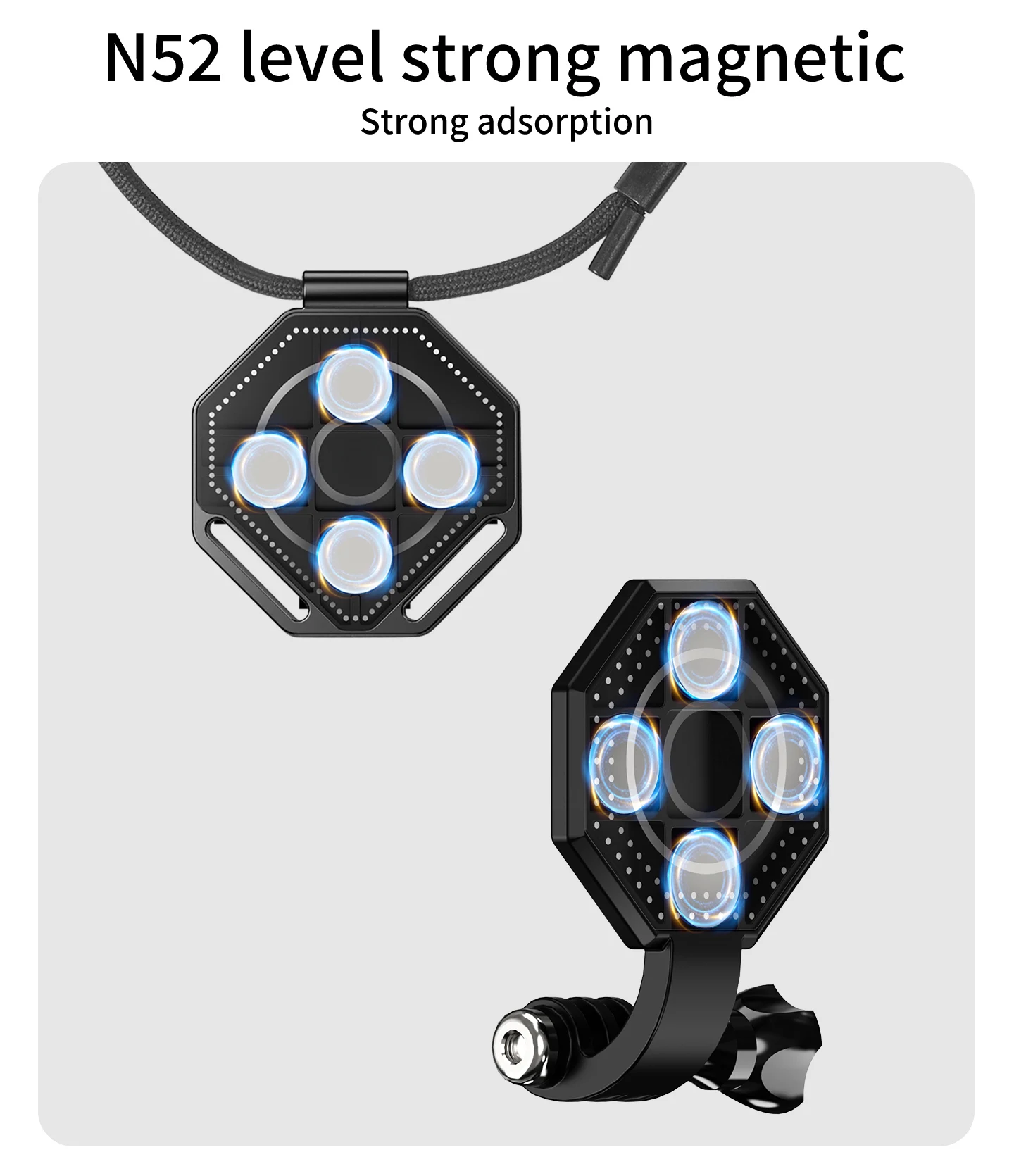 Action Kamera Magnetische Hals Brust Halterung Für GoPro Hero 13 12 11 Schwarz DJI Osmo 360 Action 6 Insta360 X5 Go Ultra Kamera Hängen – Detail 12