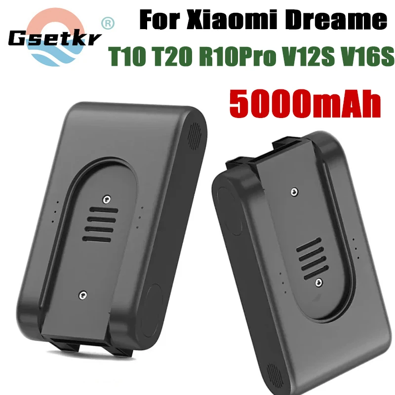 5000mAh T20 T10 V12S V16S R10pro Vacuum Cleaner Battery for Xiaomi Dreame Vacuum Cleaner Replacement Lithium 25.2V Battery