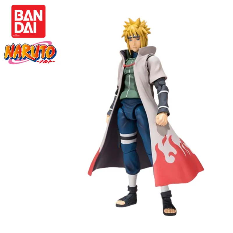 

В наличии оригинальная фигурка Bandai Shfiguarts Наруто Намикадзе Минато, модель аниме, товары, экшн-фигурки, украшения, 100% подлинный