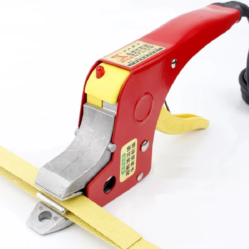 Handheld Electric Baler Hot Melt Pliers Manual Plastic PP Strapping Bonding Pull Tightener Electric Strapping Welding Tool