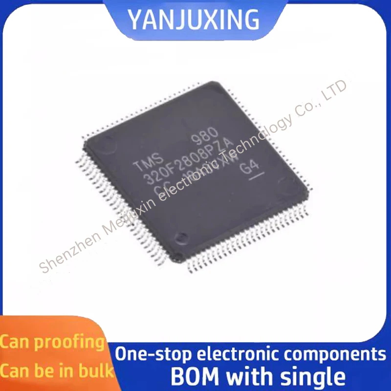 1PCS/LOT  TMS320F2808PZA TMS320F2808 F2808PZA QFP100 16 bit digital Signal Controller -MCU