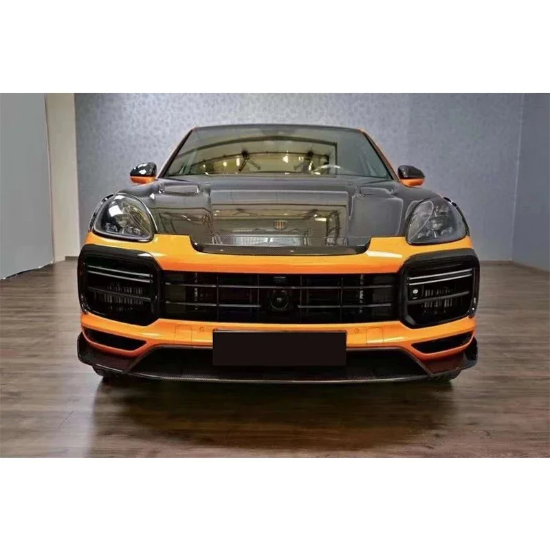 Runde Top Ranking MSY Body Kit For Porsche Cayenne Coupe Turbo Carbon Fiber    Front Lip Wheel Eyebrow Spoiler