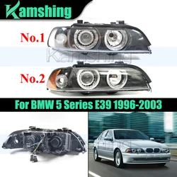 1Pair Front Bumper Headlight For BMW 5 Series E39 1996-2003 Front Head Light Headlamp Head Lamp