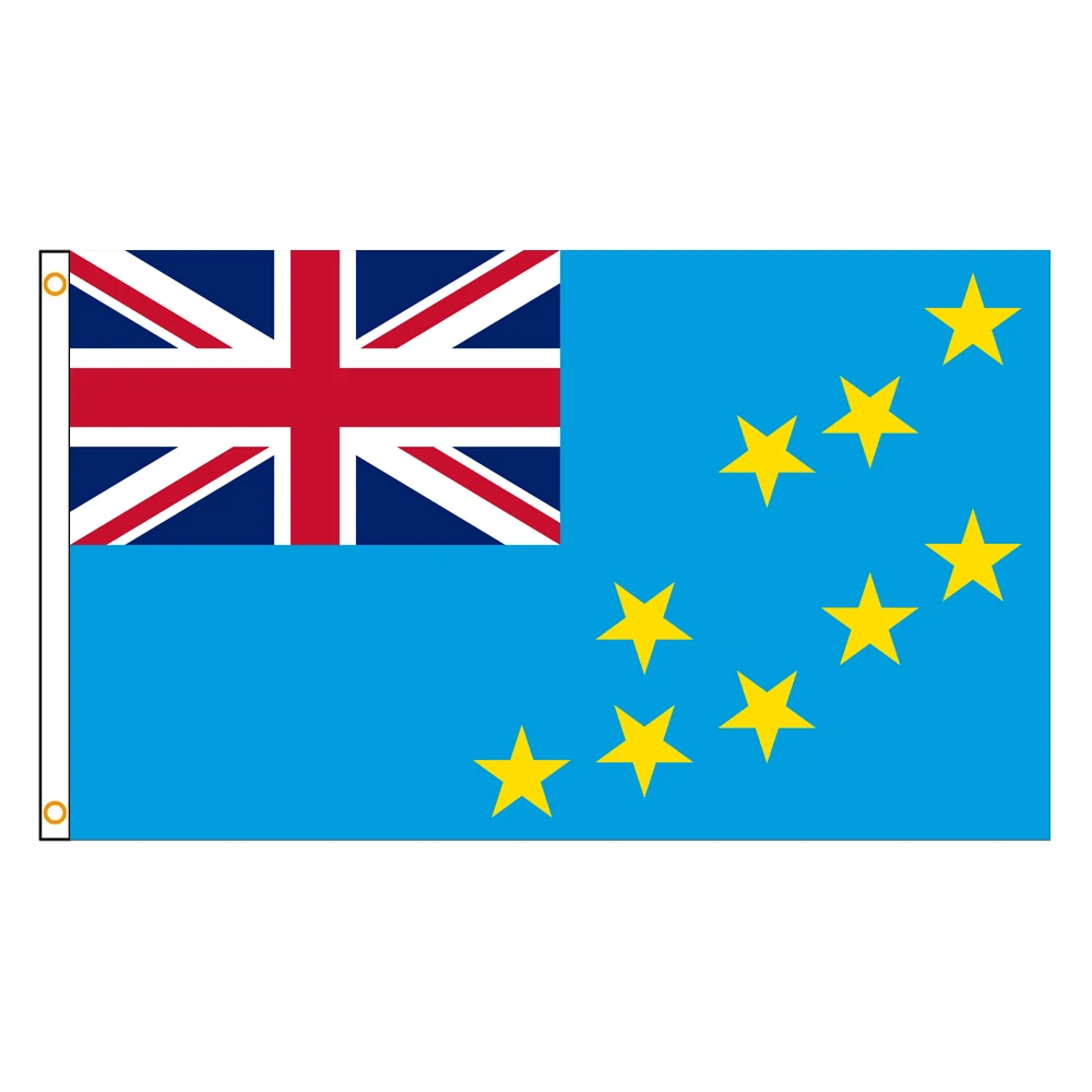 60×90 90x150 120×180CM Tuvalu Emblem Flag Polyester Printed Banner Tapestry For Decor