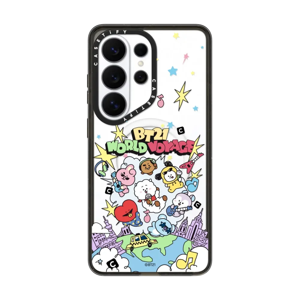 CASETiFY × BT21 WORLD VOYAGE Music Camp Series Magnetic Drop-proof Case for Samsung Galaxy S23 S24 S25 S26+ Ultra Plus view 2
