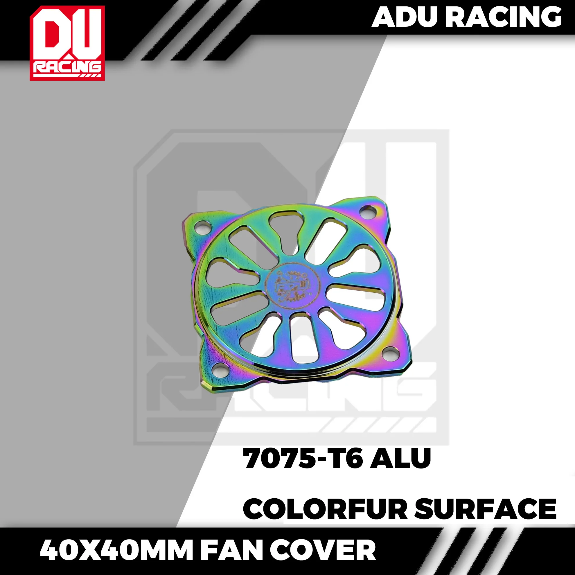 ADU RACING 7075-T6 AL 40mm motor cooling fan cover metal protective cover for RC