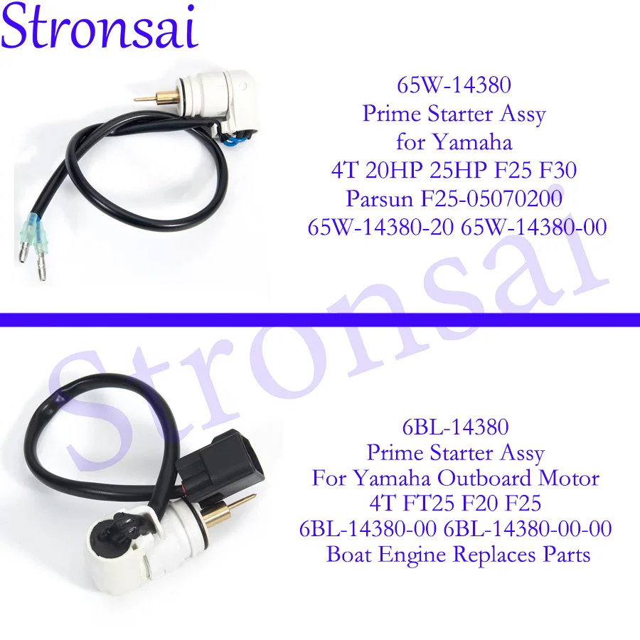 Outboard Prime Starter Assy 65W-14380-00 For Yamaha Parsun 4T 20/25HP F20-F30 6BL-14380-00 65W-14380-20 6BL-14380 Replaces Parts