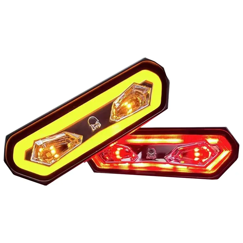 

7" 50W Auto Rear LED Chase Tail Driving Light 12v 24v Flash Brake Reverse Light for UTV ATV Truck Off Road Vehicle Accessories