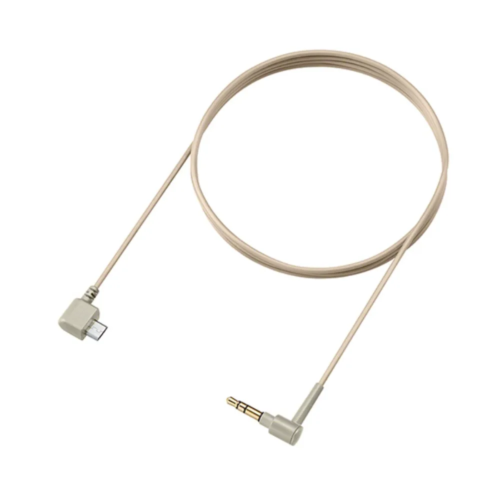 สายไมโคร USB จาก AUX 3.5มม. สำหรับเปลี่ยนสาย PVC สายไฟต่อหูฟัง WI-H700สำหรับ Sony MDR-EX750BT WI-1000X