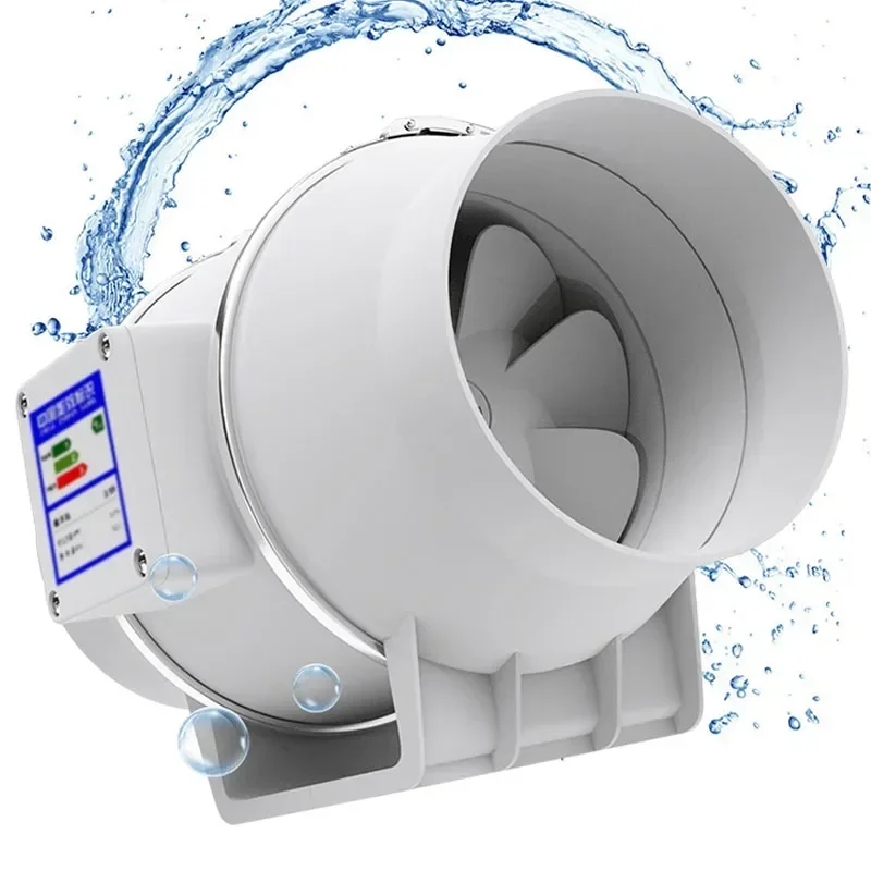 

z Exhaust Fan Duct Fan Strong Silent Ventilation Bathroom Industrial Duct Exhaust Fan Diagonal Flow Supercharged Kitchen