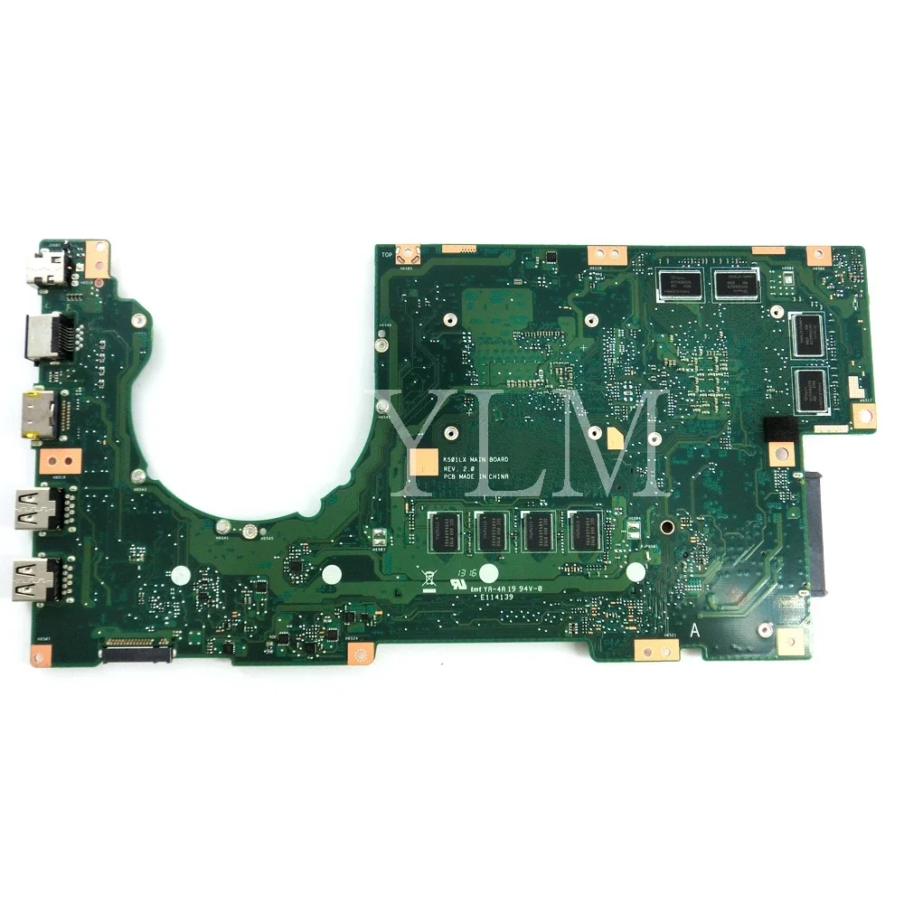 K501LX  i5/i7 5th CPU GTX950M Laptop Mainboard For Asus K501LB K501L A501L V505L Motherboar Tested