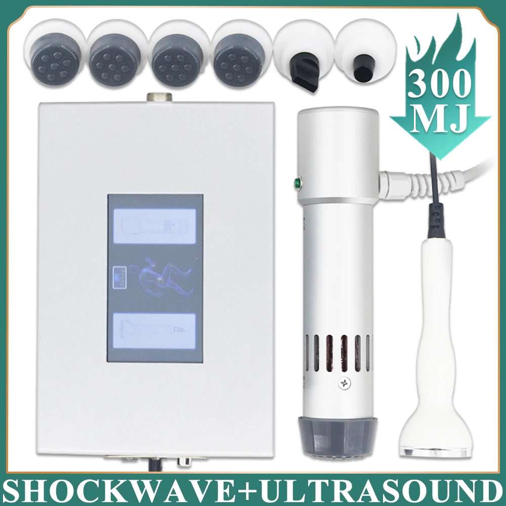 Shockwave Therapy Machine 300MJ For ED Treatment Physiotherapy Shock Wave Relieve Ankle Pain Massage Ultrasonic Massager Newest