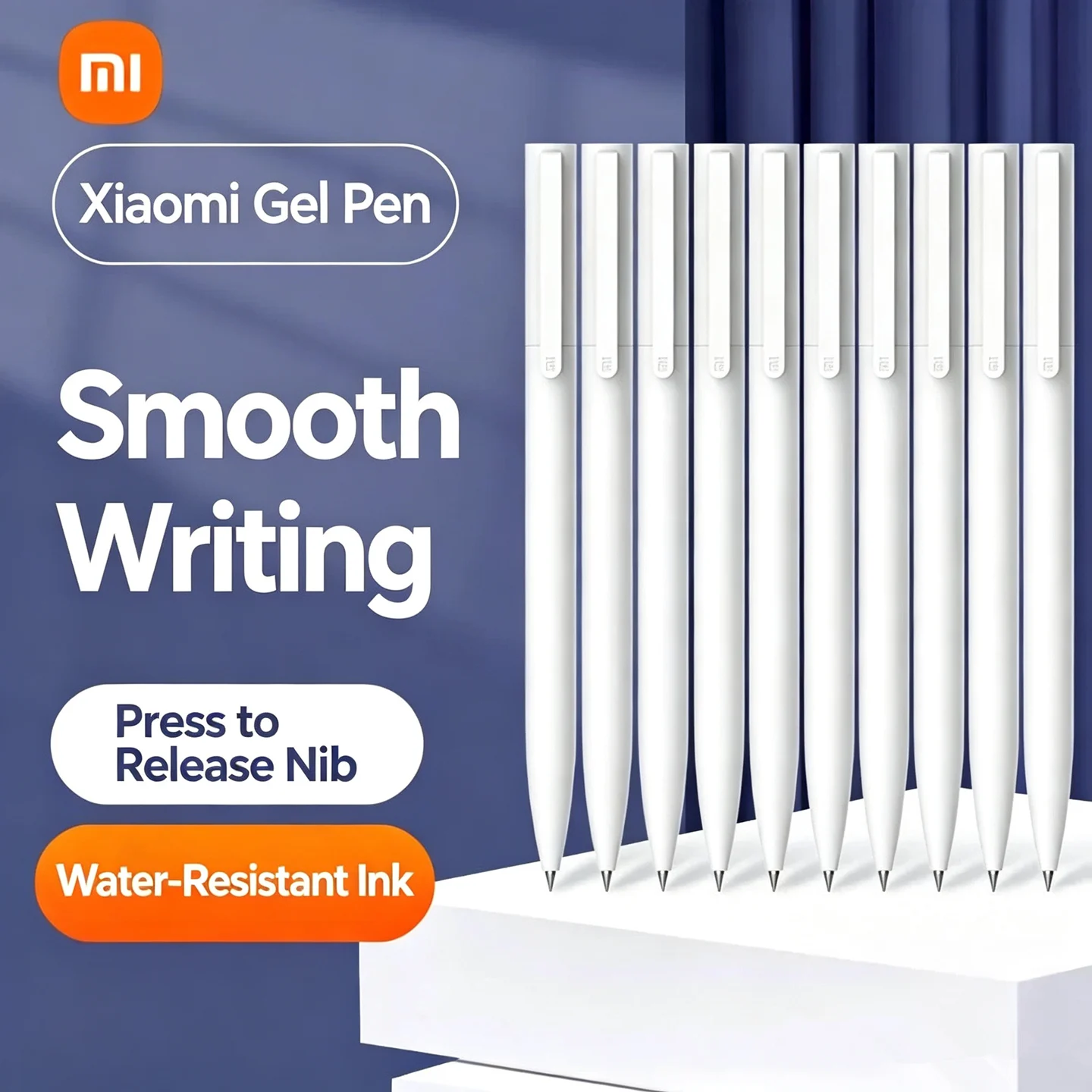 

Original Xiaomi Pen Writing Smooth Light Mijia Press the Core Replacement Refill Black 0.5mm BUSINESS Roller Ball PEN