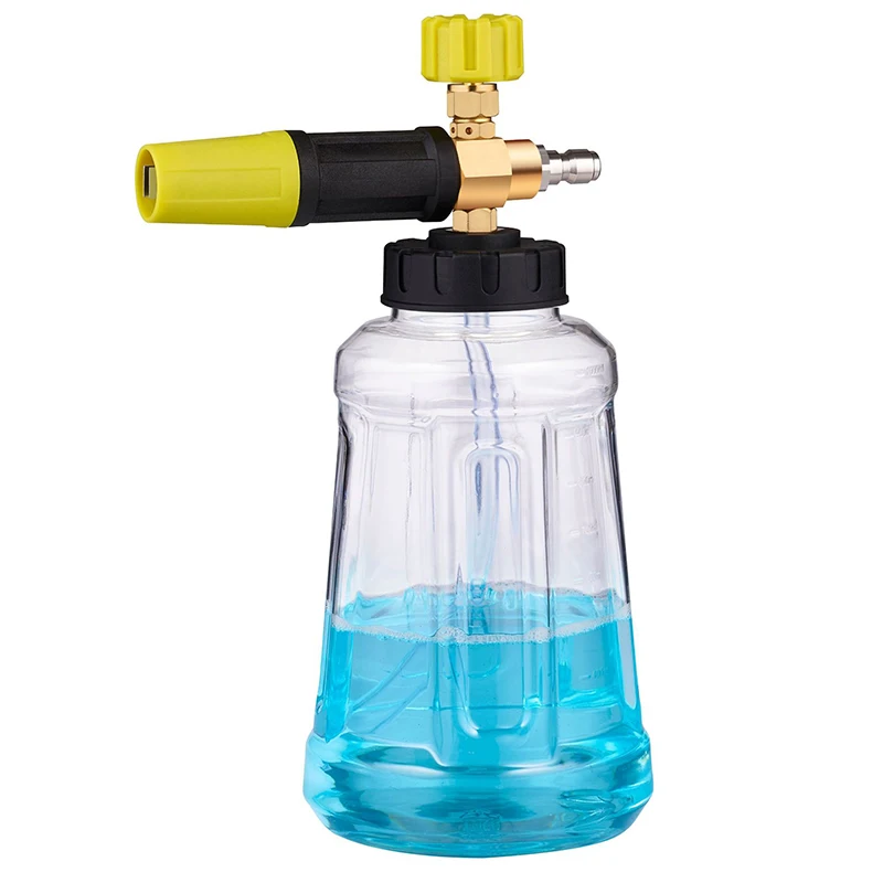 Pressure Washer Snow Foam Lance 1/4 Inch Foam Nozzle Foam Cannon 1L Car Wash Foam Maker Foam Spray Foam Car Cleaning Accessories