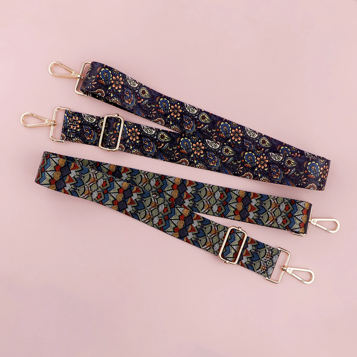 The Bohemian Pattern Ladies Messenger Bag Shoulder Strap Single Shoulder DIY Adjustable Shoulder Strap Accessories Bag Strap