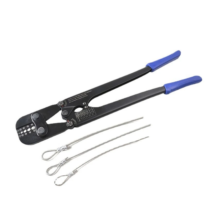 

Round joint aluminum clamp single copper pipe pliers crimping pliers 8-shaped aluminum sleeve crimping pliers 1.58-5 mm