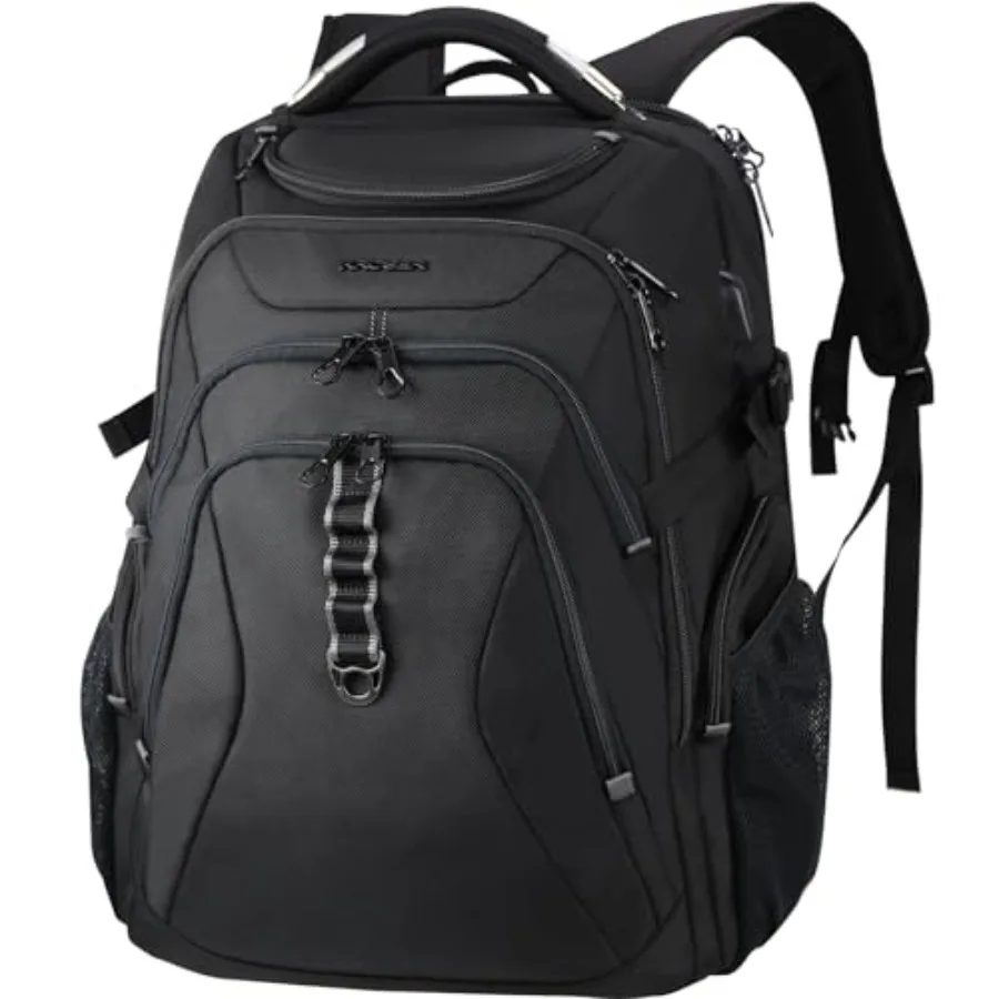 

Рюкзак для ноутбука Travel Laptop Backpack XXXL, игровой рюкзак с жестким корпусом, карманами Saferoom RFID, водоотталкивающий, для бизнеса, колледжа, повседневного использования, стильный.