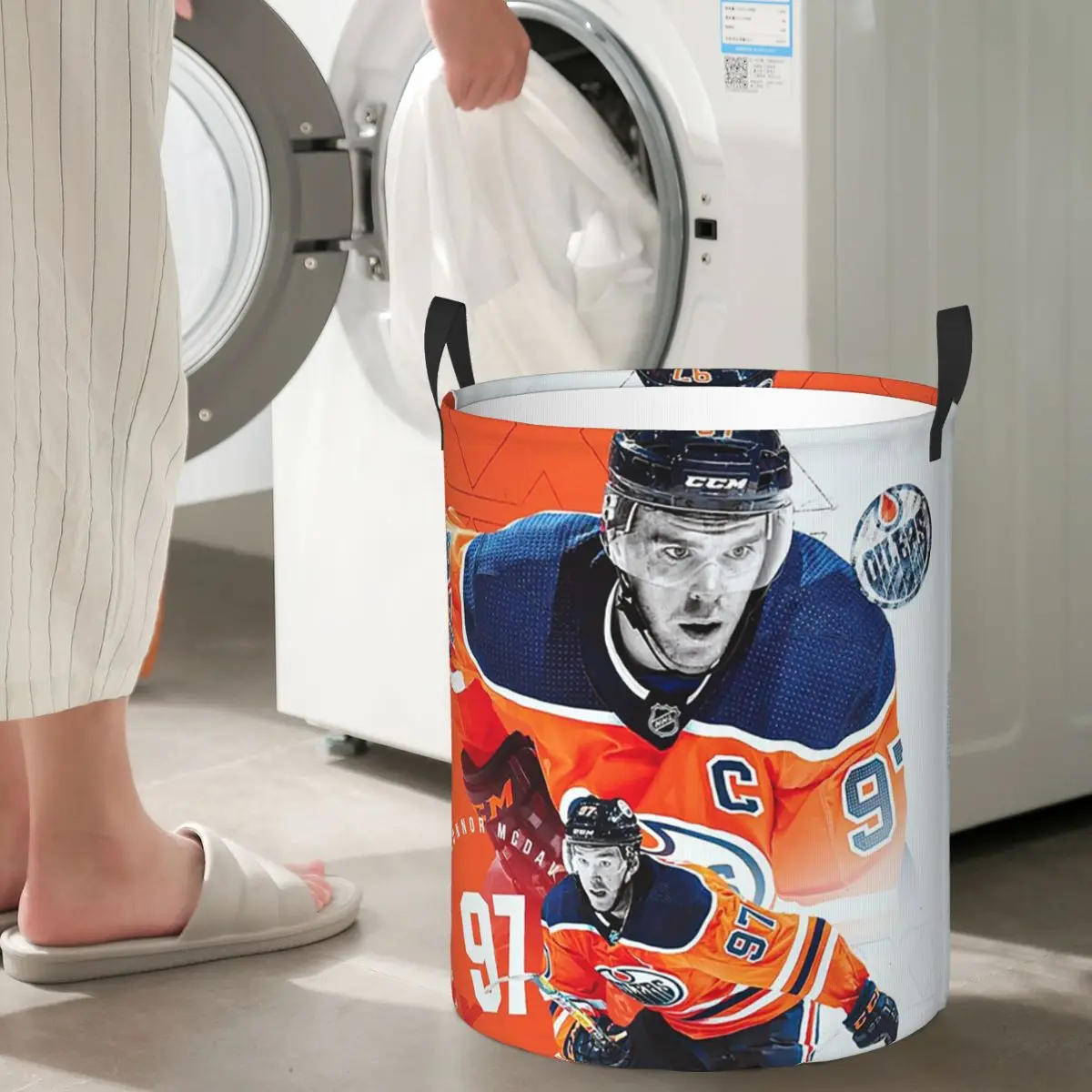 

Складные корзины для белья Connor McDavid, корзина для хранения грязной одежды, большая водонепроницаемая корзина