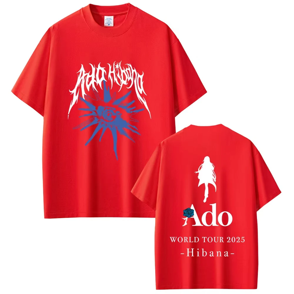 Ado World Tour 2025 Hibana T-shirts Men Women Fashion Japanese