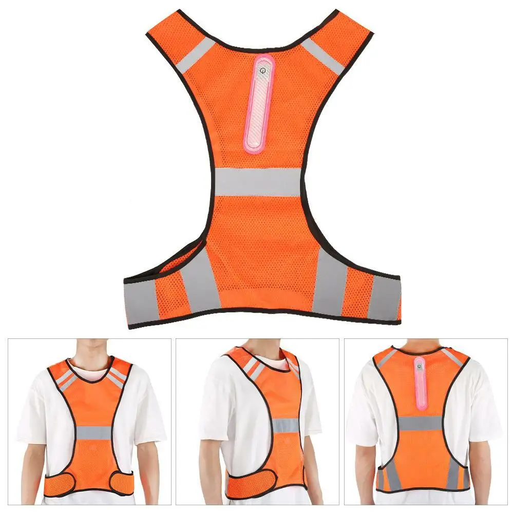 Cycling Reflective Vest High Visibility Safety Vest Outdoor Sports Running Cycling Reflective Vest with Pocket For Outdoor