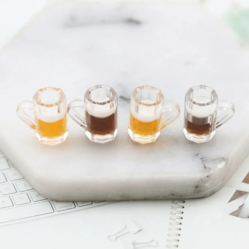 10 Pieces Simulated Wine Cup Resin Accessories Miniature Bee