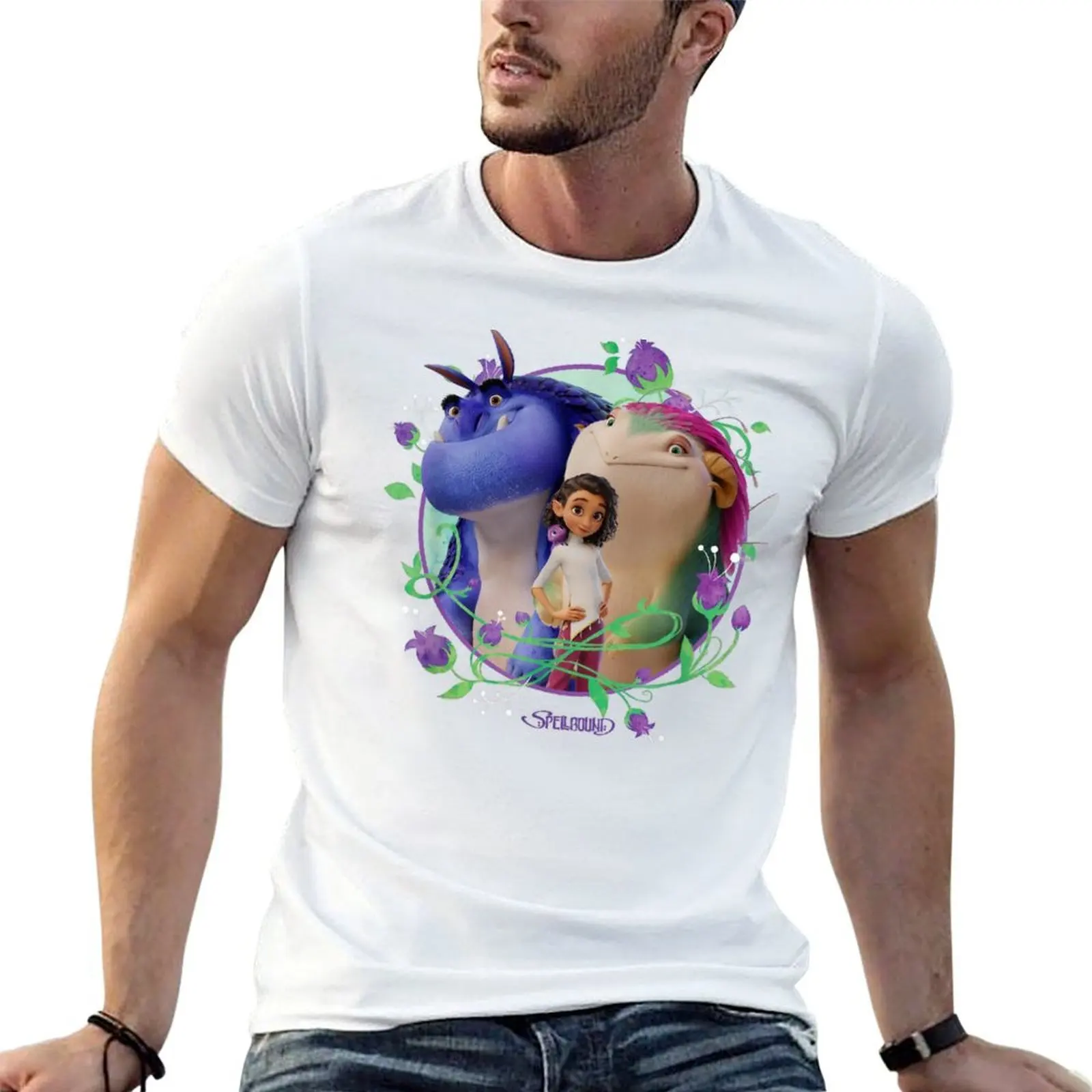 قميص من أجل Fantasy تي شيرت قطني كاجوال قميص رجالي برسومات جرافيك تي شيرت مطبوع Spellbound T Man