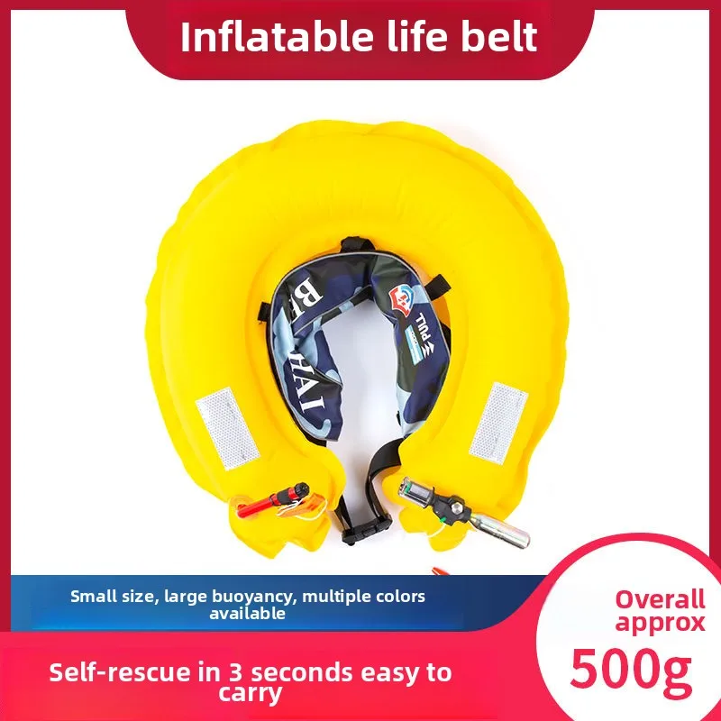الكبار الصيد المنقذة للحياة حزام الخصر سترة نجاة السلامة المهنية التلقائي نفخ المنقذة للحياة المحمولة السباحة الطفو