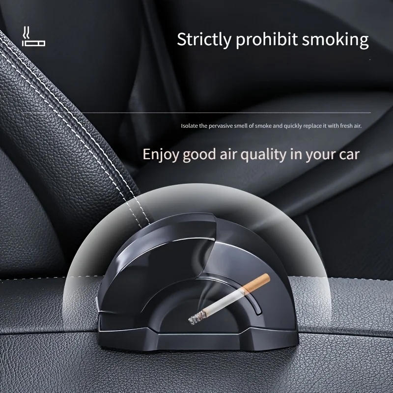 Universal Windproof Car Ashtray, Heavy Metal Structure, Anti Fly Ash Cigarette Tray for Vehicle Home Office Daily Use view 6