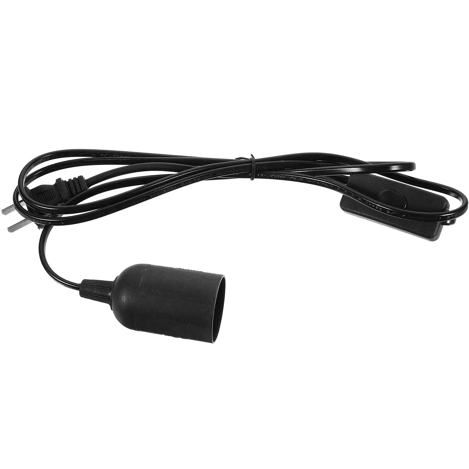 

2Pcs Hanging Lamp Line Kit Black Pendant Light Socket Plug Compatible E26 E27 Lamp Cord Extension Flexible Lighting Accessories